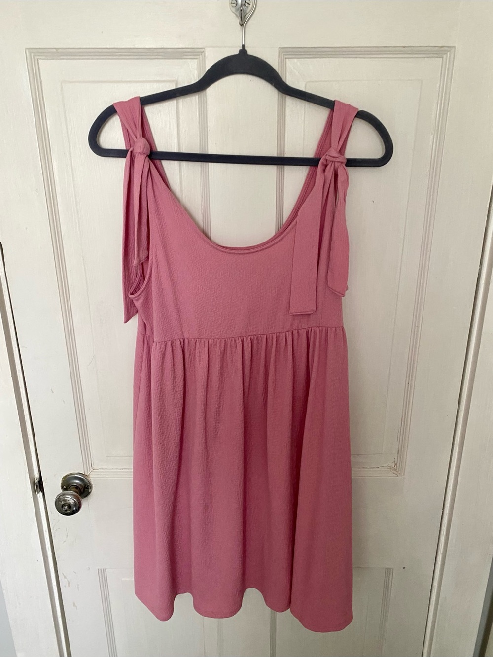 Wild Fable Pink Midi Tie-Shoulder Dress